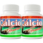 Ficha técnica e caractérísticas do produto Kit 2 Potes Cálcio Com Vitamina D 500Mg 90Cps Ervas Brasilis