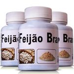 Ficha técnica e caractérísticas do produto Kit 3 Potes Feijão Branco 500Mg 100 Cápsulas Ervas Brasilis