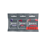 Kit Preservativos Jontex Ultra, Sensation e Frutas Vermelhas