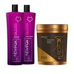 Ficha técnica e caractérísticas do produto Kit Progressiva New Fox 2x1000ml E Máscara B-tox Ultra Condicionante – Fox 1kg