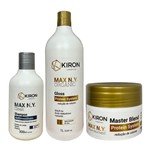 Ficha técnica e caractérísticas do produto Kit Progressiva Organic 1l + Botox Protein System 300g + Shampoo Antirresíduos 300ml Kiron Cosméticos Max N.Y.