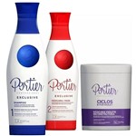 Ficha técnica e caractérísticas do produto Kit Progressiva Portier Exclusive + Botox Portier Violet 1kg