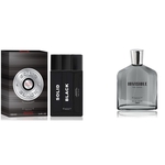 Ficha técnica e caractérísticas do produto Kit Promoção em Casa Cheiroso(a) Perfume Solid Black 100 ml + 100 ml