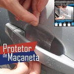 Ficha técnica e caractérísticas do produto Kit Protetor De Maçaneta Película Adesivo Incolor 4 Peças Protege Contra Riscos De Unhas