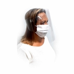 Ficha técnica e caractérísticas do produto Kit 2 Protetor De Rosto De Segurança Anti-gotículas + Mascara Tnt