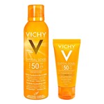 Ficha técnica e caractérísticas do produto Kit Protetor Solar Vichy Capital Soleil Cor Fps 50 50g + Bruma Hidratante Spray Fps 50 200ml - Vichy