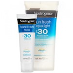 Kit Protetor Sun Fresh Aqua Light FPS 30 120ml + Facial FPS 30 50g - Neutrogena