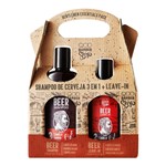 Kit QOD Barber Shop Beer Shampoo 3 em 1 + Leave-In 140ml - Qod Cosmetics