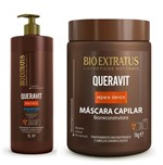 Ficha técnica e caractérísticas do produto Kit Queravit Shampoo 1l Máscara 1kg Bio Extratus
