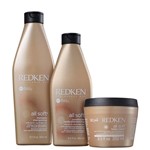 Ficha técnica e caractérísticas do produto Kit Redken All Soft Shampoo 300ml + Condicionador 250ml + Heavy Cream 250g