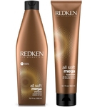 Ficha técnica e caractérísticas do produto Kit Redken Shampoo All Soft Mega 300ml+Leave in 150ml