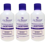 Ficha técnica e caractérísticas do produto Kit Removedor De Esmaltes Com Acetona - La Beauté - 3 Unidades