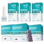 Ficha técnica e caractérísticas do produto Kit Reposit 90caps + 3x Reposit Nails 7,5ml Kress para Tratamento das Unhas e dos Cabelos