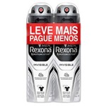 Ficha técnica e caractérísticas do produto Kit Rexona Desodorante Aerosol Invisible Masculino 2 Unidades