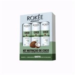 Kit Rokée Nutrição Coco Shampoo e Condicionador + Leave-in