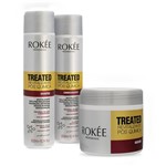 Ficha técnica e caractérísticas do produto Kit Rokée Quimicamente Tratados Shampoo e Condicionador 300ml + Máscara 500g
