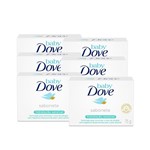 Ficha técnica e caractérísticas do produto Kit Sabonete Dove Baby Hidratacao Sensivel 75g 6 Unidades