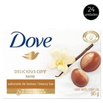 Ficha técnica e caractérísticas do produto Kit Sabonete Dove Delicious Care Karité e Baunilha 90g 24 Unidades