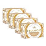 Kit Sabonete Francis Branco 90g 4 Unidades