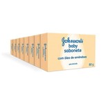 Ficha técnica e caractérísticas do produto Kit Sabonete Johnson's Baby Óleo de Amêndoas