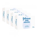 Ficha técnica e caractérísticas do produto Kit Sabonete Johnsons Baby Regular 80g 4 Unidades - Johnsons