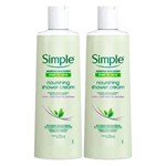 Ficha técnica e caractérísticas do produto Kit 2 Sabonete Líquido Corporal Simple Nourishing Shower Cream 250ml