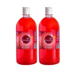 Ficha técnica e caractérísticas do produto Kit 2 Sabonete Líquido Frutas Vermelhas Limpeza 1L Ikebana