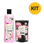 Kit Sabonete Líquido Lux Botanicals Rosas Francesas 250ml Ganhe Refil 200ml