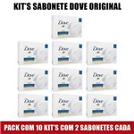 Ficha técnica e caractérísticas do produto Kit Sabonetes Dove Original com 2 Unds de 90g - Pack com 10 Kit's