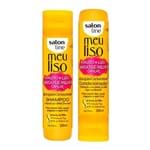 Kit Salon Line Meu Liso Amido de Milho Capilar Shampoo 300ml + Condicionador 300ml