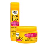 Ficha técnica e caractérísticas do produto Kit Salon Line Meu Liso Amido de Milho Capilar Shampoo 300ml + Máscara de Tratamento 300g