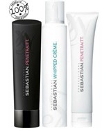 Ficha técnica e caractérísticas do produto Kit Sebastian Penetraitt Shampoo 205ml + Máscara 150ml + Whipped Crème (03 Produtos) - K.pro