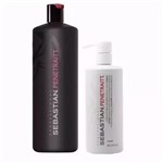 Ficha técnica e caractérísticas do produto Kit Sebastian Penetraitt Shampoo 1 L + Máscara 500ml +brinde