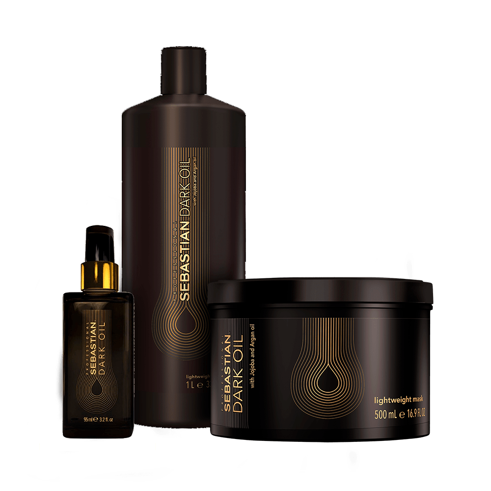 Ficha técnica e caractérísticas do produto Kit Sebastian Shampoo 1000m + Máscara 500g + Óleo Dark Oil 95ml