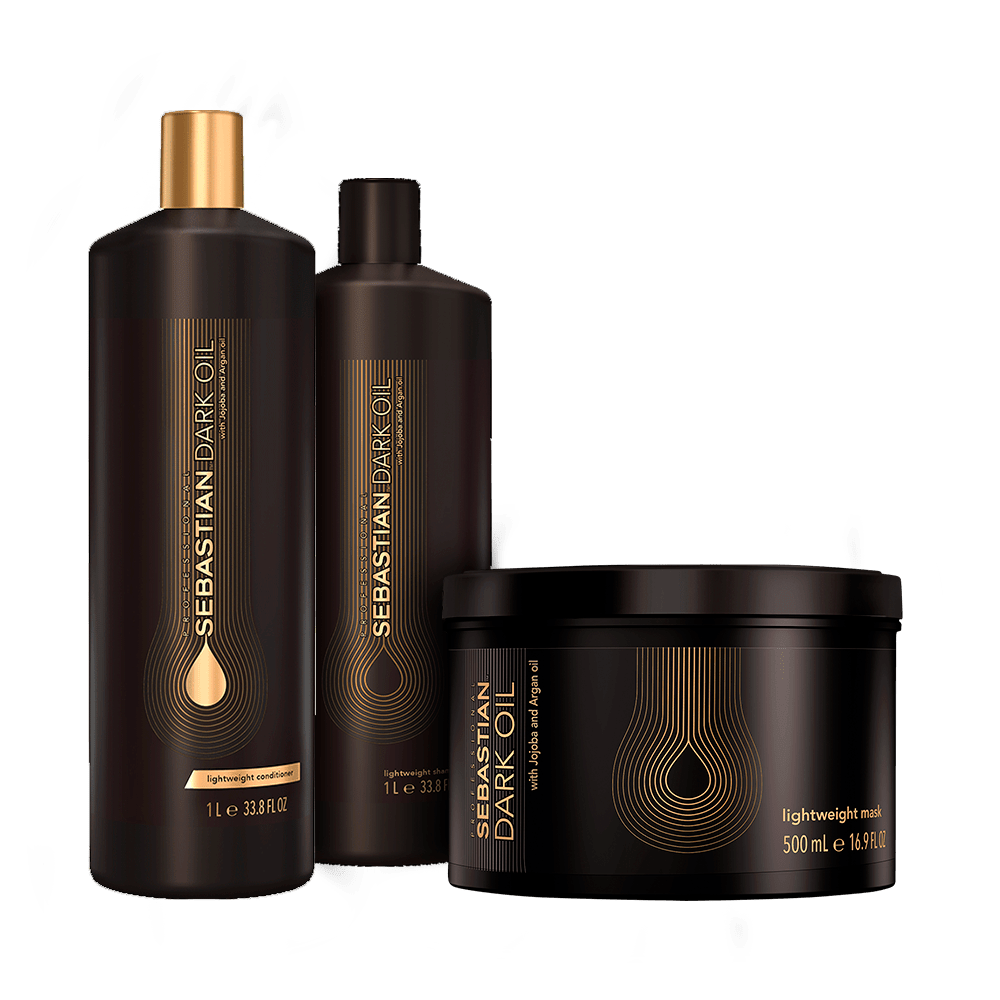 Ficha técnica e caractérísticas do produto Kit Sebastian Shampoo + Condicionador 1000ml + Máscara Dark Oil 500g