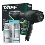 Ficha técnica e caractérísticas do produto Kit Secador Taiff Black 1700w 110v + Bepantol Derma Spray 50ml - Taiff
