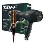 Ficha técnica e caractérísticas do produto Kit Secador Taiff Black 1700w 110v + Escova Térmica de Cabelo Marco Boni Profissional