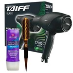 Ficha técnica e caractérísticas do produto Kit Secador Taiff Black 1700w + Escova Térmica Marco Boni + Aussie Moist Tratamento 3 Minutos
