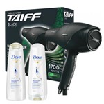 Ficha técnica e caractérísticas do produto Kit Secador Taiff Black 1700w 110v + Kit Dove Reconstrução Completa Shampoo + Condicionador - Taiff