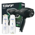 Ficha técnica e caractérísticas do produto Kit Secador Taiff Black 1700w + Kit Dove Reconstrução Completa Shampoo + Condicionador 400ml