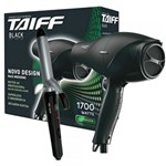 Ficha técnica e caractérísticas do produto Kit Secador Taiff Black 1700w 110v + Modelador de Cacho Lizzz Pro Wave Bivolt - Taiff