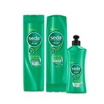 Ficha técnica e caractérísticas do produto Kit Seda Cachos Definidos Creme para Pentear 300ml + Shampoo 325ml + Condicionador 325ml