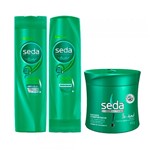 Ficha técnica e caractérísticas do produto Kit Seda Cachos Definidos Shampoo + Condicionador 325ml + Creme de Tratamento 400g