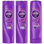 Ficha técnica e caractérísticas do produto Kit Seda Liso Perfeito Shampoo 325ml 2 Unidades Condicionador 325ml