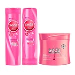 Ficha técnica e caractérísticas do produto Kit Seda S.O.S Ceramidas Shampoo + Condicionador 325ml + Creme de Tratamento 400g