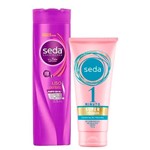 Ficha técnica e caractérísticas do produto Kit Seda Shampoo Liso Perfeito 325ml + Super Condicionador Hidratação Máxima 170ml