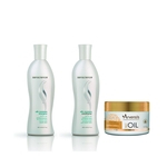 Ficha técnica e caractérísticas do produto Kit Senscience Silk Moisture Shampoo + Cond 300ml + Máscara Arvensis Tec oil - 500g