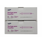 Ficha técnica e caractérísticas do produto Kit Seringa Insulina - 200 Unid-0,5ml 6mm X 0,25mm Ultrafina