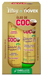 Ficha técnica e caractérísticas do produto Kit Sh + Co Novex 300Ml Oleo de Coco