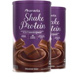 Ficha técnica e caractérísticas do produto Kit 2 Shake Subs. Refeição Sanavita Chocolate Suiço 450g